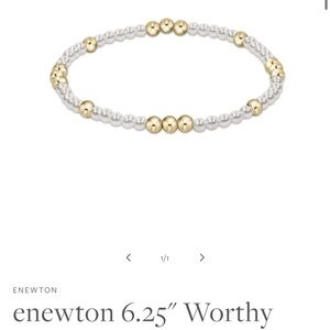enewton 6.25" Worthy Pattern 3mm Bead Bracelet - Pearl